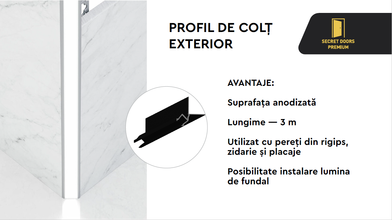 Profil de colț exterior